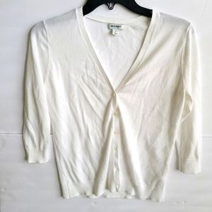 Old Navy White Button Down Women's Top